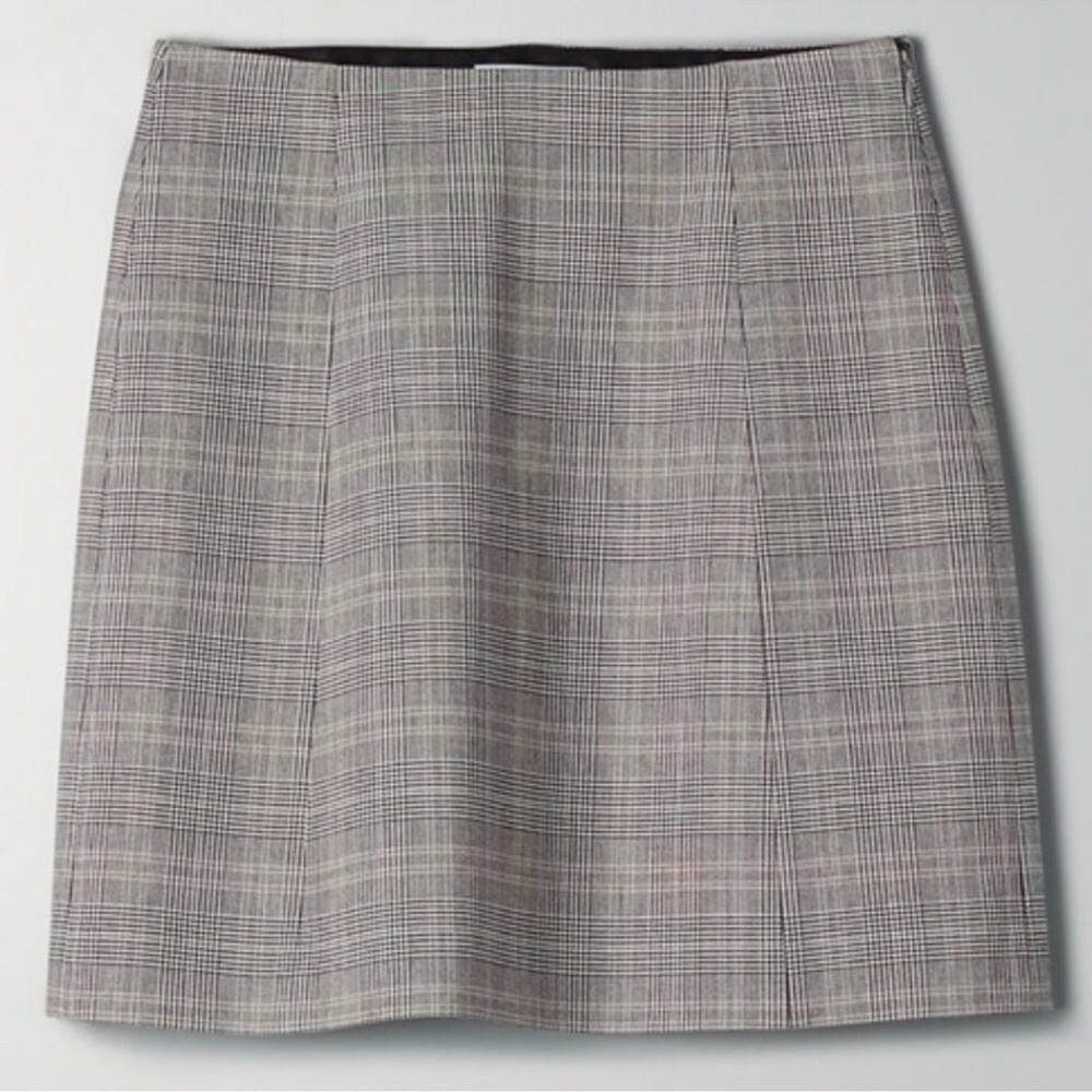 Babaton Glen Plaid Mini Skirt - Gray